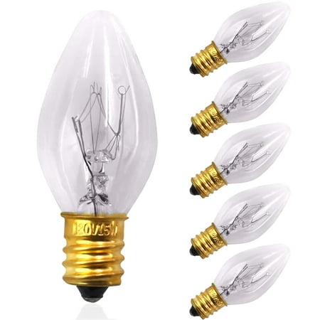 Betus [Original Replacement] Long Lasting 15 Watt Dimmable E12 Socket Incandescent Candelabra Salt Lamp Bulb - Value Pack of