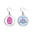 thumbnail image 1 of Diseño de huevo de Pascua de la religión Festival Purple Pendientes de sandía verano lóbulo desgaste Unbranded M, 1 of 3
