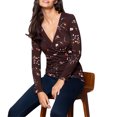 thumbnail image 7 of Edvintorg Fall Maternity Clothes for Women Nursing Tops Fashion Flower Printing V Neck Long Sleeve Casual Maternity Shirts Pregnancy Clothes for Women, 7 of 7