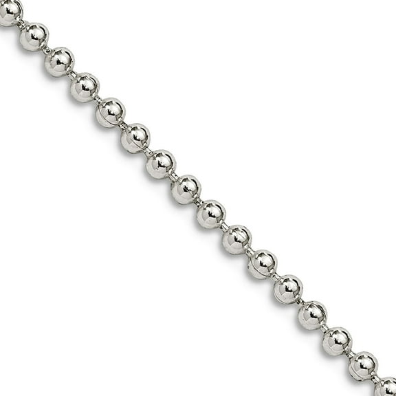 925 Sterling Silver Hollow Polished Chain Necklace 20 Inch 2.35mm Lobster Claw Chain Necklace for Women and Men