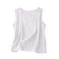 thumbnail image 2 of Workout Tank Tops Woman Women's Casual V Neck Breathable Everyday Basic Tank Camisoles for Women White XXL, 2 of 4