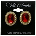 thumbnail image 2 of Mi Amore Post-Earrings Red/Gold-Tone, 2 of 2