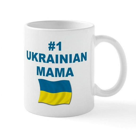 CafePress - #1 Ukrainian Mama Mug - 11 oz Ceramic Mug - Novelty Coffee Tea Cup