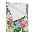 thumbnail image 2 of Floral Soft Flannel Fleece Throw Blanket, Vibrant Flower Bouquet Botanical Beauty Blooms Inspiration Lifestyle Image, Cozy Plush for Indoor and Outdoor Use, 50" x 60", Multicolor, by Ambesonne, 2 of 5