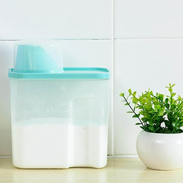 Baohd Washing Powder Containers Clear Laundry Powder Storage Box for