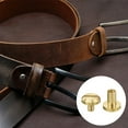 thumbnail image 5 of Uxcell 8Pack Brass Chicago Screw, 8mm Concave Leather Rivets Belt Screw Binding Stud Nail Rivets for Leathercraft, 5 of 6