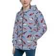 thumbnail image 2 of Naloa winter Dachshund Teenage Zipper Hoodie, Long Sleeve Zip Up Hoodies Casual Jackets Tops for 7-12 Years-Medium, 2 of 6