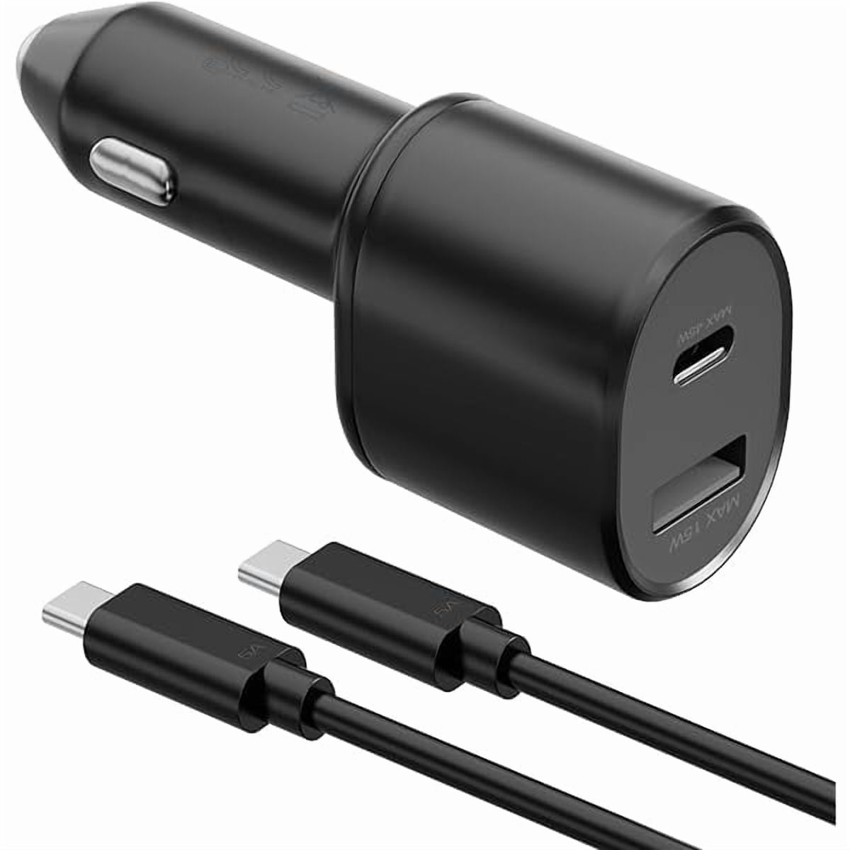 ZRFX Samsung Super Fast Dual Car Charger (45W+15W) with Super Fast Charging Cable for Samsung Galaxy S26 S25 S24 S22 S21 S20 Ultra Plus Note 10+,Pixel,Note 20,PPS Car Charger