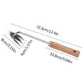 New Wood Handle Stainless Steel Multifunctional Weeder Pulling Garden