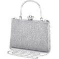 thumbnail image 4 of PIKADINGNIS Women Evening Handbag Top Handle Wedding Clutch Purse Bag Crossbody Tote Shoulder Handbags Cocktail Prom Frosted, 4 of 6