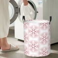 thumbnail image 5 of Gaeub Christmas Snowflakes Dirty Clothes Storage Basket, Toy Storage Bin for Storing Clothing, Diapers, Toys-, 5 of 6