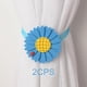 thumbnail image 3 of 1 decorativas para cortinas de ventanas, hogar, En azul Gloria Backs de corbata de cortina, 3 of 9