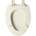 thumbnail image 3 of BEMIS 1600E4 346 Ashland Toilet Seat with Slow Close, Never Loosens and Provide the Perfect Fit, ELONGATED, Enameled Wood, Biscuit/Linen, 3 of 5