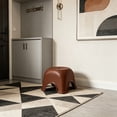 thumbnail image 6 of Low Plastic Bathroom Stool, 9.45 in Small Non Slip Step Stool for Shower Sink Closet Use, Brown, 6 of 6