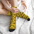 thumbnail image 7 of Unisex Caution Tape Novelty Ankle Socks Colorful ComfortSoft Lightweight Sports Athletic Socks, 7 of 7