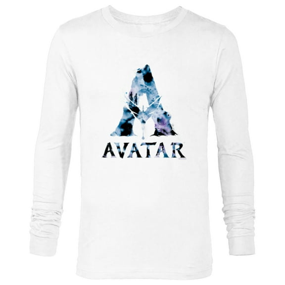 Avatar Banshee A Logo with Jake Sully and Na’vi Neytiri - Long Sleeve T-Shirt for Men - Customized-White