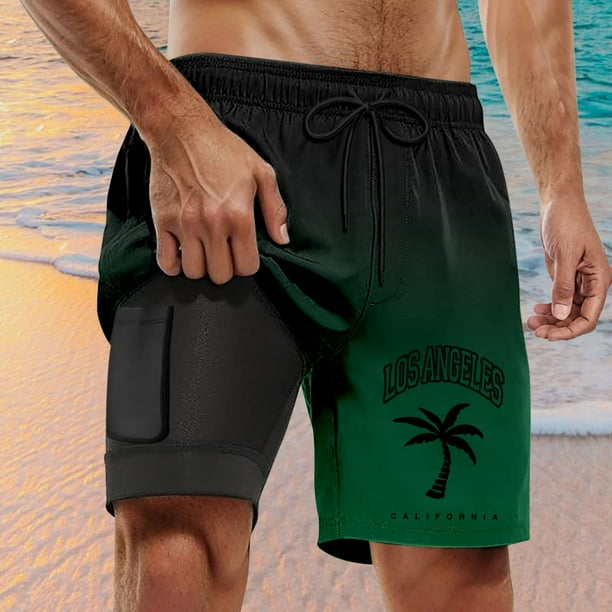 WILLBEST Bañador Corto Informal para Hombre, Pantalones Cortos de Tabla Seca para Hombre