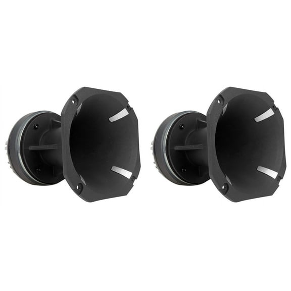 2 Rockville HT120 2" 360w Car/Pro Aluminum Horn Titanium Tweeters 2" Voice Coils
