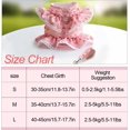 thumbnail image 3 of Pet Dog Cute Puppy Harness Set Blossom Puppy Princess Tutu Skirt for Holiday - Rose red, 3 of 5