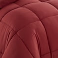 thumbnail image 3 of Luxury Burgundy 5-piece Bed in a Bag Down Alternative Comforter Set, Twin, 3 of 5