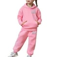 thumbnail image 6 of WOYY Toddler Girls Hearts Print Hoodie and Jogger Sweatpants Set 2Pcs Outfits, Sizes 2-3T, 6 of 6