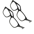 thumbnail image 2 of grinderPUNCH 2 Pairs Deluxe Slim Classic Style Spring Hinge Readers Black Reading Glasses +1.25, 2 of 7