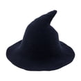 thumbnail image 4 of HAYIMI Women Thickening Type Daily And Festival Witch Hat Halloween Knitted Steepletop Hat, 4 of 5