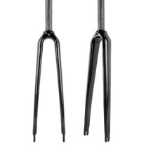 1 in Carbon Fiber Road Bike Fork 700C, 1" Threadless Steerer  QR  Lightweight Racing Fork Gloss