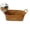Brown-S, variant on Woven Basket with Handle, Wicker Storage Basket, Oval Rattan Woven Shelf Basket for Organizing, Storage Bin Organizer for Fruit Kitchen Living Room Bedroom Bathroom Tabletop