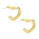 thumbnail image 4 of 1 par de pendientes de aro, dijes, pendientes de joyería simples, ligeros, creativos y elegantes Corazón 3x3cm Yuyangstore Aretes de aro, 4 of 8