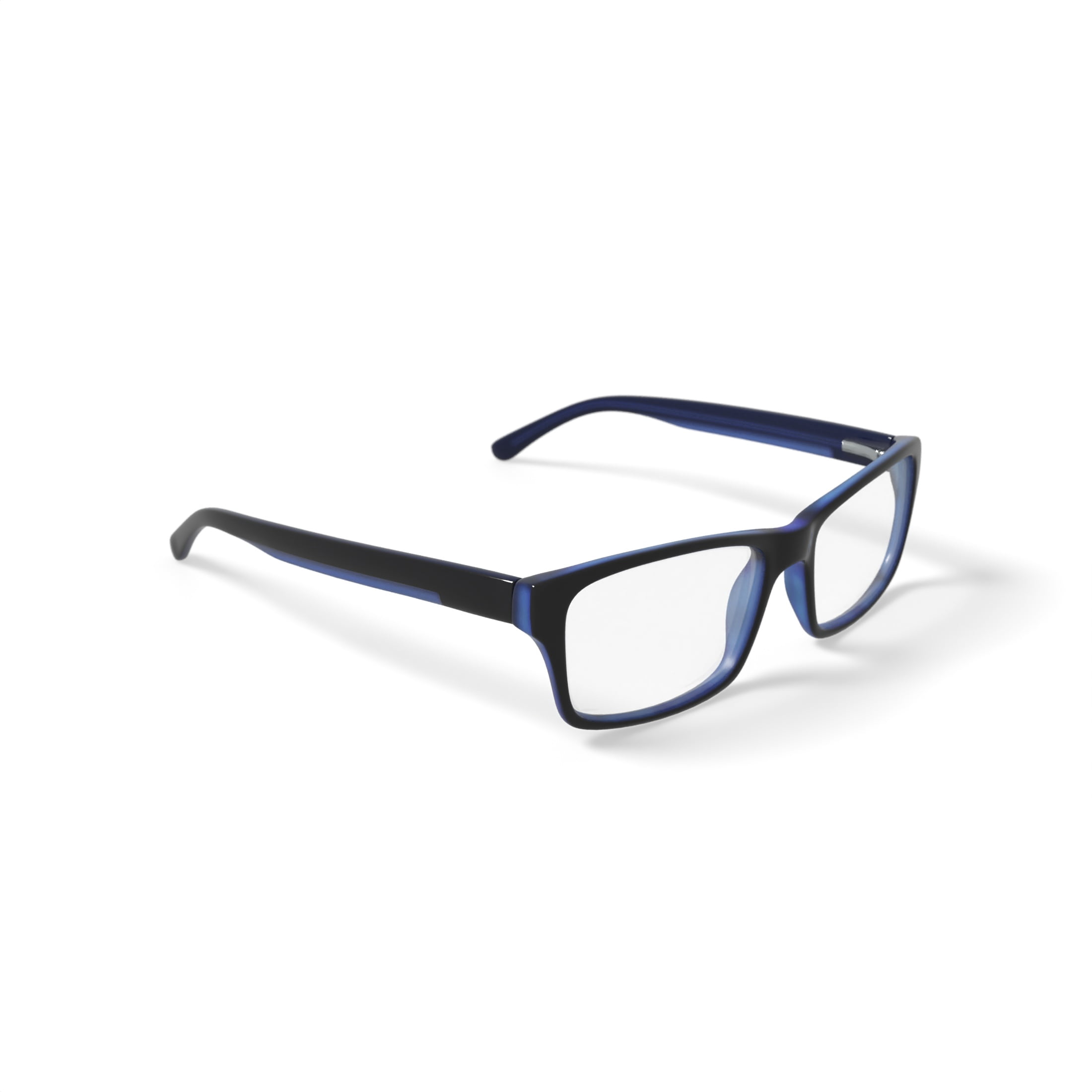 American Classics Men's Carter Square Prescription Eyeglasses with Case, Black/Blue