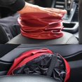 thumbnail image 4 of Contenedor de basura interior para almacenamiento de coche, organizador de residuos, impermeable, plegable, accesorio para coche, color gris, 4 of 5