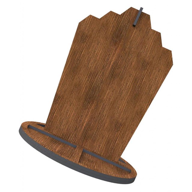 Expositor de joyas con bandeja de almacenamiento, tocador de madera, soporte para collares, organizador de joyas para colgantes y anillos.