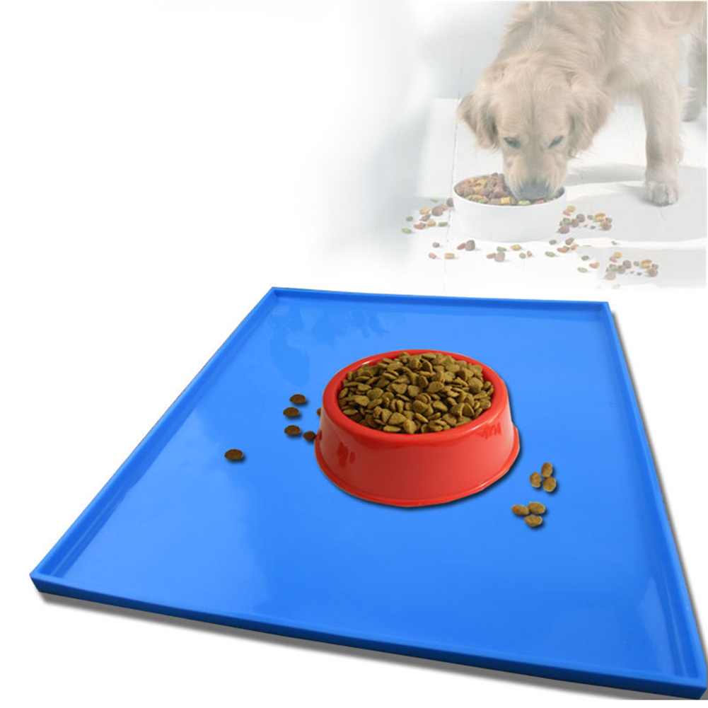 Silicone Waterproof Dog Cat Pet Food Mats Tray Non Slip Pet Bowl Mats Placemat;Silicone Waterproof Dog Cat Pet Food Mats Tray Non Slip Mats Placemat - image 5 of 6