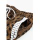 thumbnail image 4 of ABPHQTO Pantalones casuales con cordón en la cintura con abertura lateral de leopardo para mujer, 4 of 5