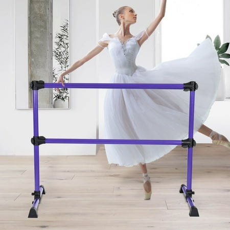 4' Height Adjustable Portable Double Freestanding Ballet (Best Ballet Barre For Home)