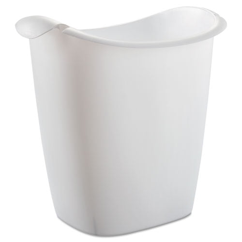 Rubbermaid Recycle Bag Wastebasket Rectangular Plastic 3.5 gal White 2385WHICT