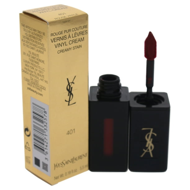 Yves Saint Laurent Vernis a Levres Vinyl Cream Lip Stain 401 Rouge Vinyle by Yves Saint