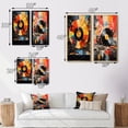 thumbnail image 4 of Designart "Retro Disc Popart Dreams II" Vinyl Records Wall Art Set Of 2 - Multi-Color Fashion Canvas Set For Living Room Decor, 4 of 6