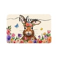 thumbnail image 1 of Easter Bunny Egg Decor Rug 100% Polyester Indoor Area Rug for Living Room Playroom Entryway Holiday Season, 1 of 6