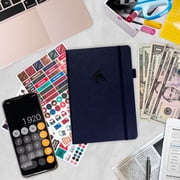 Clever Fox Budget Book 2.0 - Financial Planner Organizer & Expense Tracker Notebook. Money Planner for Monthly Budgeting and Personal Finance. Colored Edition, Compact Size (5.3 x 7.7) - Dark Blue