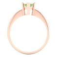thumbnail image 4 of 1.5 ctw Solitaire Anniversary Ring for Women | Marquise Cut Natural Peridot | Hyperallergenic Solid 18K Rose Gold, 4 of 5