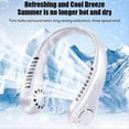 thumbnail image 3 of Leaf Less Neck Hanging Small Fan USB Charging Essential Summer A, 3 of 5