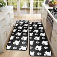 thumbnail image 4 of Kitchen Rugs Sets Of 2,Halloween Ghost and Skull Pattern Anti Fatigue Kitchen Mat Rugs Non Slip Washable,Decorative Kitchen Floor Mats for Kitchen,Sink,Laundry,17"x47"+17"x47", 4 of 5