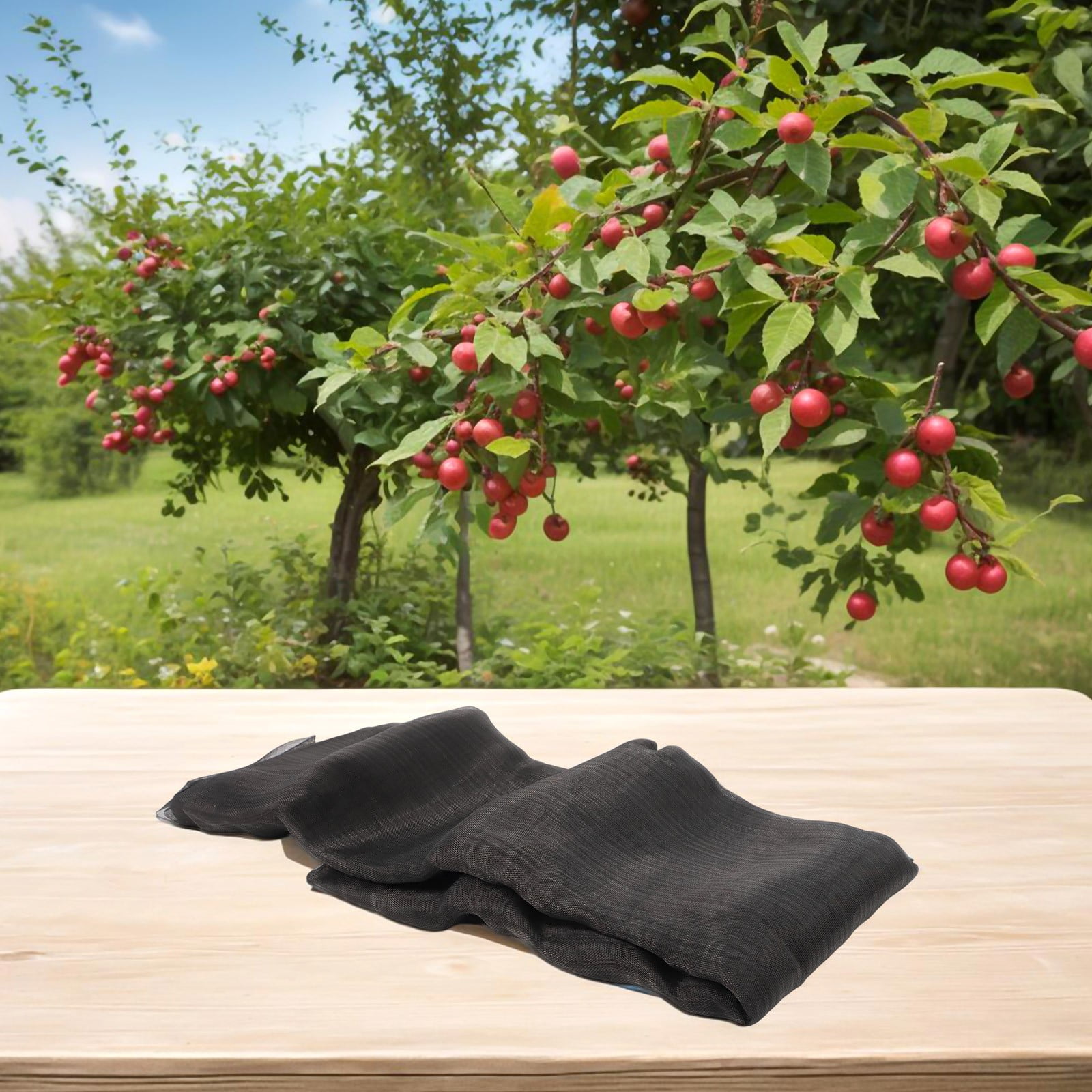 60 Mesh Garden Netting Bags with Zipper Drawstring for Fruit Trees, Vegetables, and Berry Bushes - Black PE Insect and Pest Protection Cover