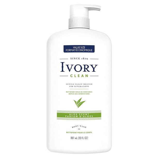 Ivory Clean Dermatologist Tested and Formulated Body Wash Free of