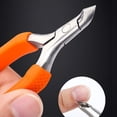 thumbnail image 3 of Cortacutículas Fernando herramienta de Manicura y Pedicura acero inoxidable Naranja, 3 of 8
