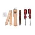 thumbnail image 3 of Leather Strip Cutter, Adjustable Pinewood High Hardness Incisive Blade Easy To Replace Leather Cutter Burr Free  For Wood, 3 of 8
