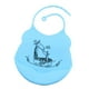 thumbnail image 4 of Baberos ajustables de silicona impermeable para bebés y niños pequeños con Jirafa_Azul, 4 of 7