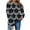 K, variant on Horkkom Crewneck Sweatshirts Women Floral Print Long Sleeve Pullover Sweatshirts Casual Loose Sweatshirts L